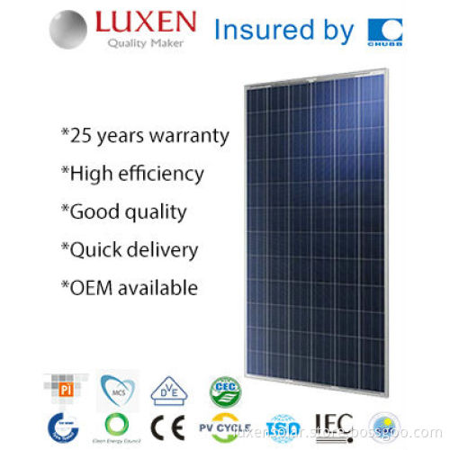 300 watt 48v solar panel 300W poly high quality pv solar panel from Bluesun factory 300w